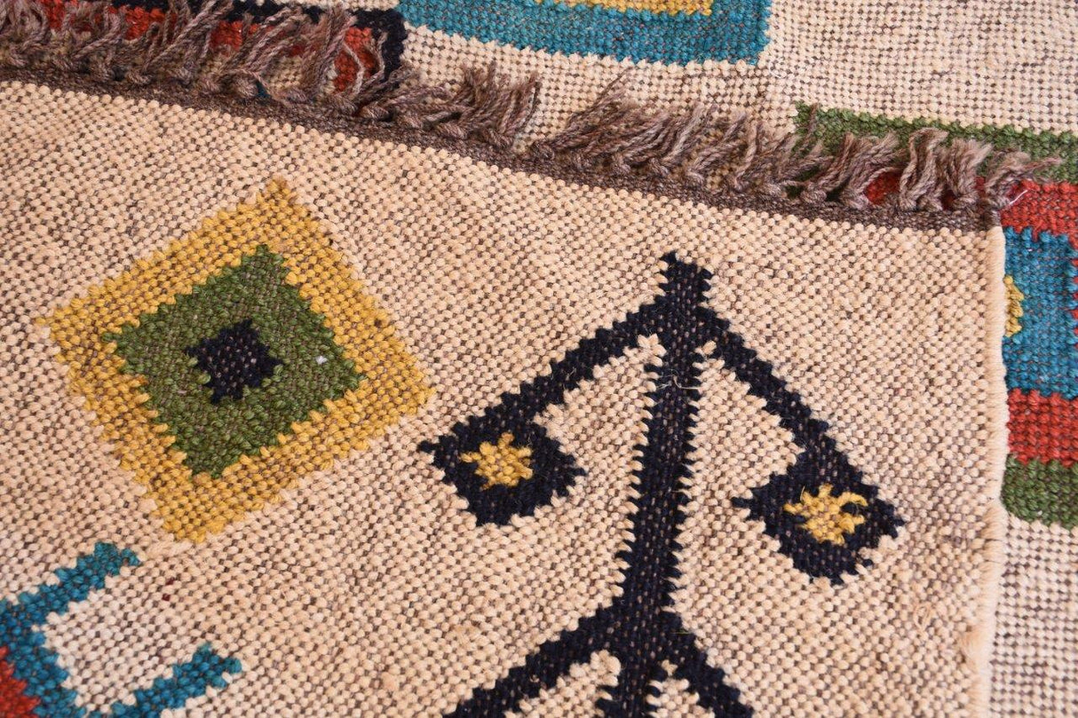 Turkish Kilim Jute Rug – Jacksonville Handcrafted Vintage-Style Rug
