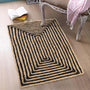 Rustic Bohemian Handwoven Jute Rug – Braided Area Carpet for Home Décor
