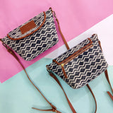 Cotton Woven Dhurrie Shoulder Bag,Black,Handmade Dhurrie Bags