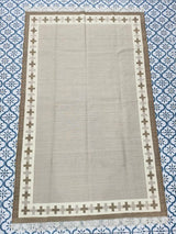 Cotton Wool Kilim Area Rugs,Vintage Woolen Rug, Flatweave Wool Rugs