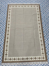 Cotton Wool Kilim Area Rugs,Vintage Woolen Rug, Flatweave Wool Rugs