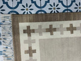Cotton Wool Kilim Area Rugs,Vintage Woolen Rug, Flatweave Wool Rugs