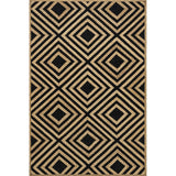 Diamond Jute Area Rug, Natural Rug Living Room Rug