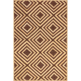 Diamond Jute Area Rug, Natural Rug Living Room Rug