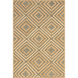 Diamond Jute Area Rug, Natural Rug Living Room Rug