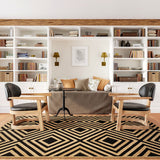 Diamond Jute Area Rug, Natural Rug Living Room Rug