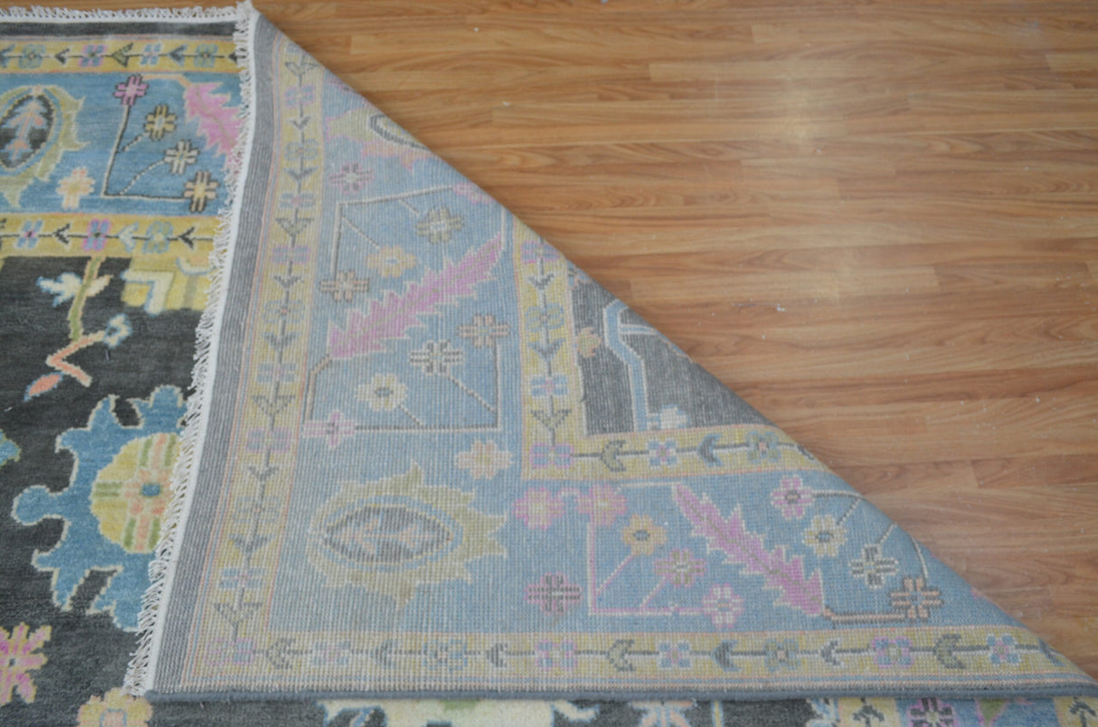 Black Oushak Carpet Oversized Oushak Rug Custom Oushak Rug,Wool Oushak Carpets