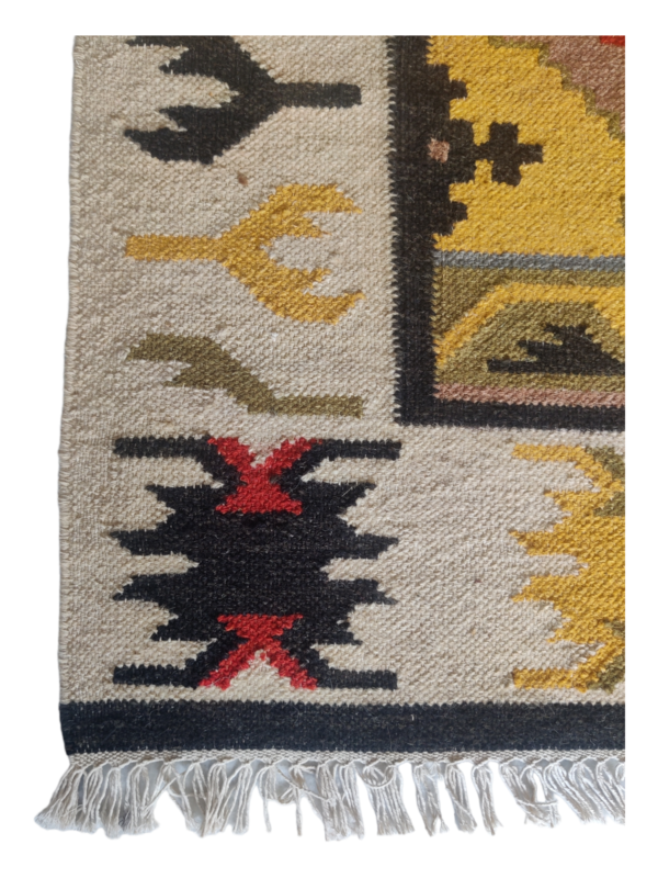 Handmade Wool Jute  Kilim Rugs, Livingroom Carpet