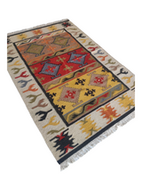 Handmade Wool Jute  Kilim Rugs, Livingroom Carpet