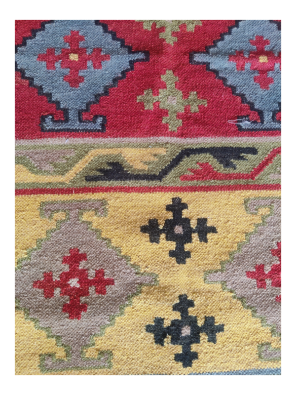 Handmade Wool Jute  Kilim Rugs, Livingroom Carpet