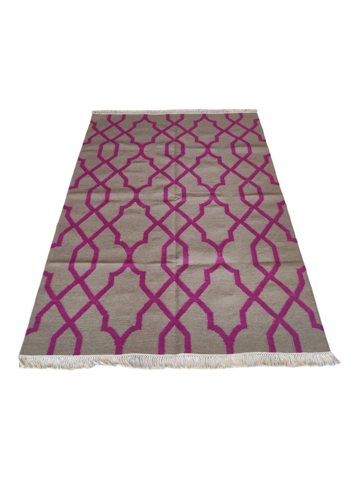 Wool Cotton Kilim Area Rug Vintage woolen rug Bed Side Kilim Rug