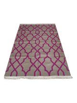 Wool Cotton Kilim Area Rug Vintage woolen rug Bed Side Kilim Rug