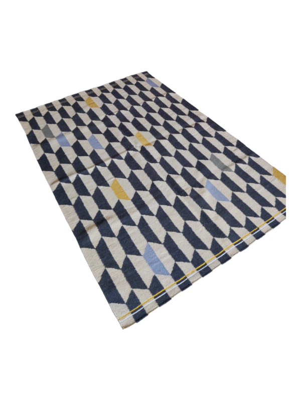 Wool Kilim Rug Eco Friendly Earthy Bohemian Colorful Rug