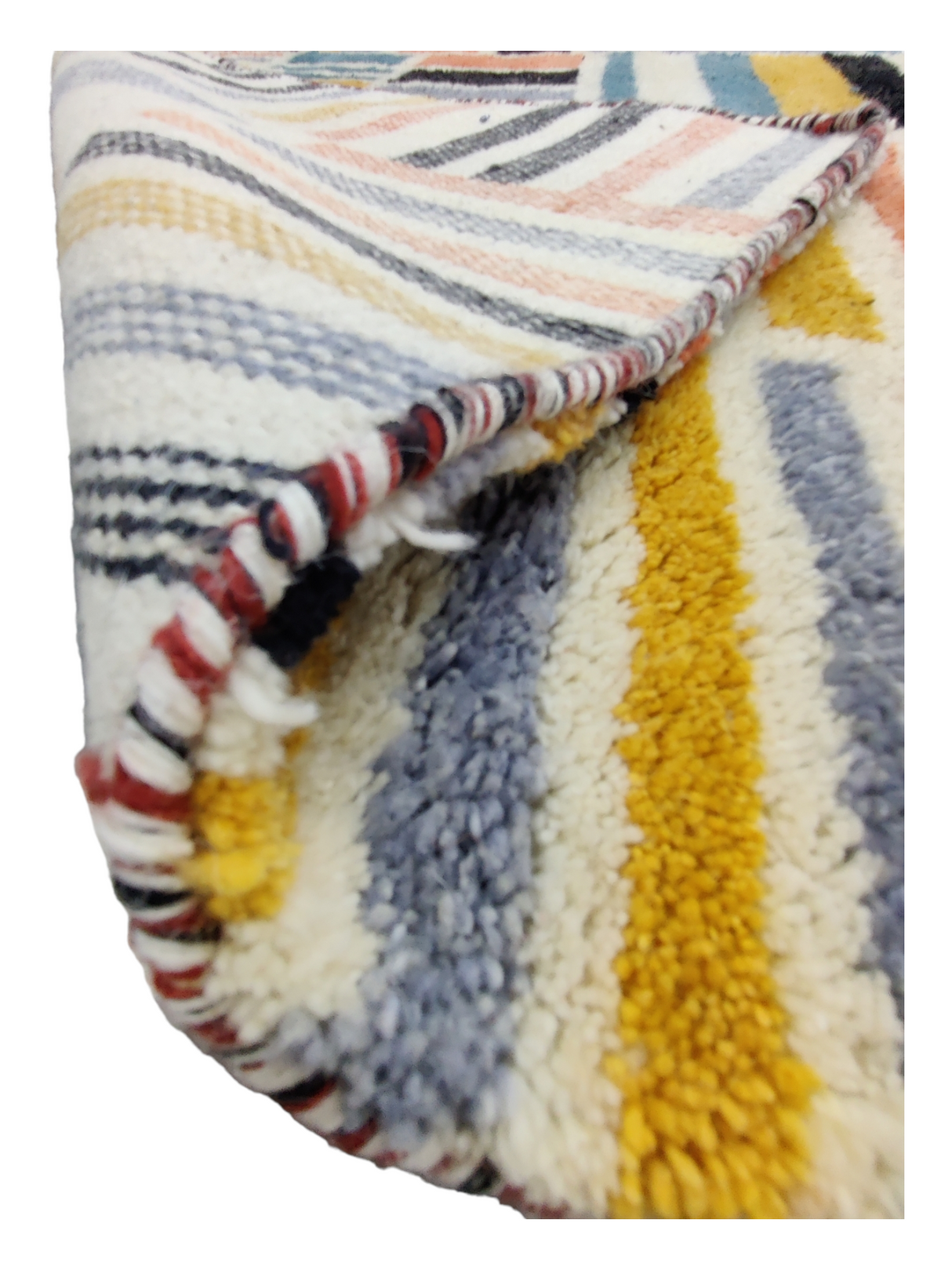 Multicolor Colorful Lining Home Decorative Rug