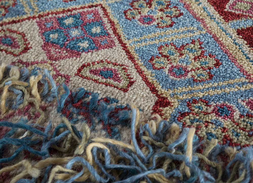 Savana Bright Gold/Ink Blue Hand Knotted Ethical Rugs