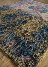 Savana Bright Gold/Ink Blue Hand Knotted Ethical Rugs