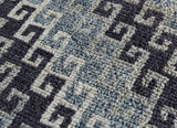 Savana Orion Blue/Medium Taupe Wool Hand Knotted Rugs