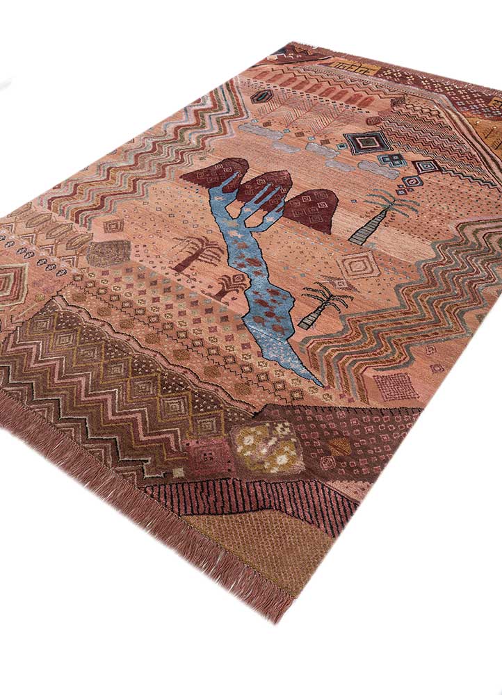 Savana  Light Coral/Light Coral High-Quality Hand Knotted rugs