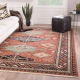 Navajo red/ebony hand knotted Rugs