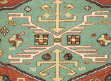 Navajo red/ebony hand knotted Rugs