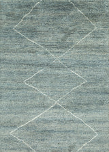 Zuri Blue Haze/White Hand Knotted Rugs