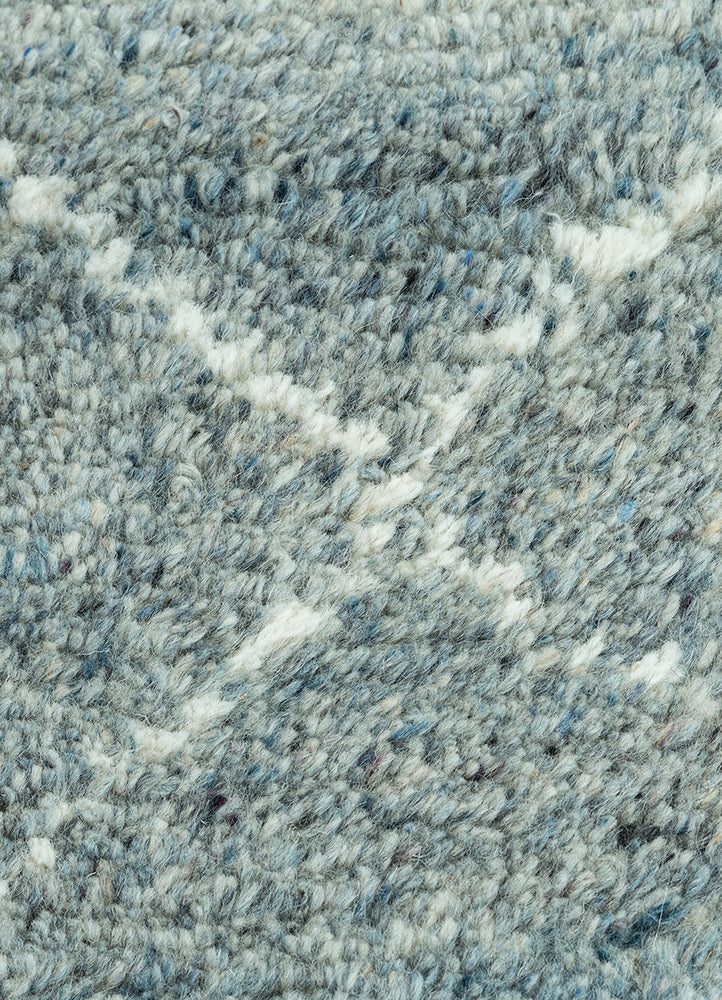 Zuri Blue Haze/White Hand Knotted Rugs