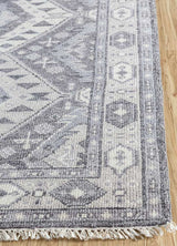 Savana Smoked Oyster/Steel Wool Hand Knotted Rugs
