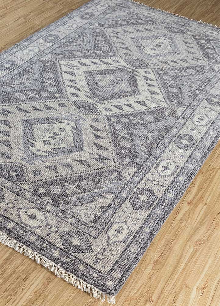 Savana Smoked Oyster/Steel Wool Hand Knotted Rugs