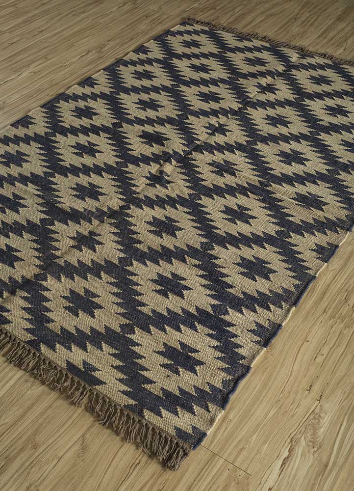 Neutral Wool Jute Kilim Rug Bethesda Rug