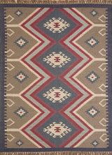 Kilim Area Rug, Jute Kilim Zionsville Rug