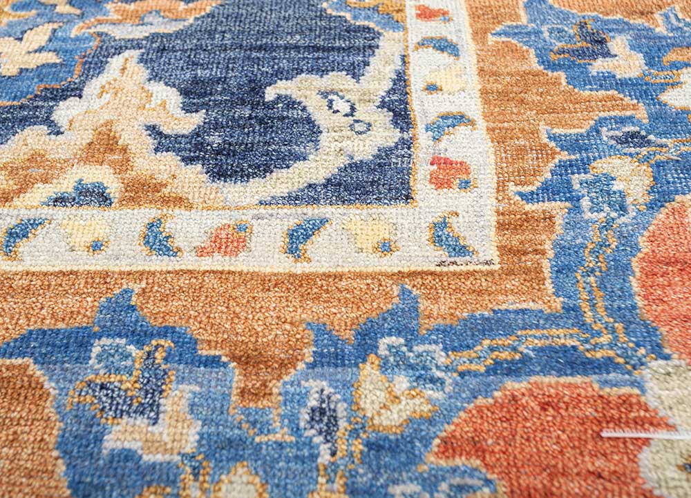 Savana Twilight Blue/Bijou Blue Silk Hand Knotted Rugs