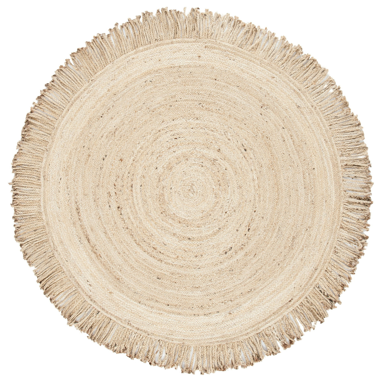 Braided Abby Solid Fringed Area Rug