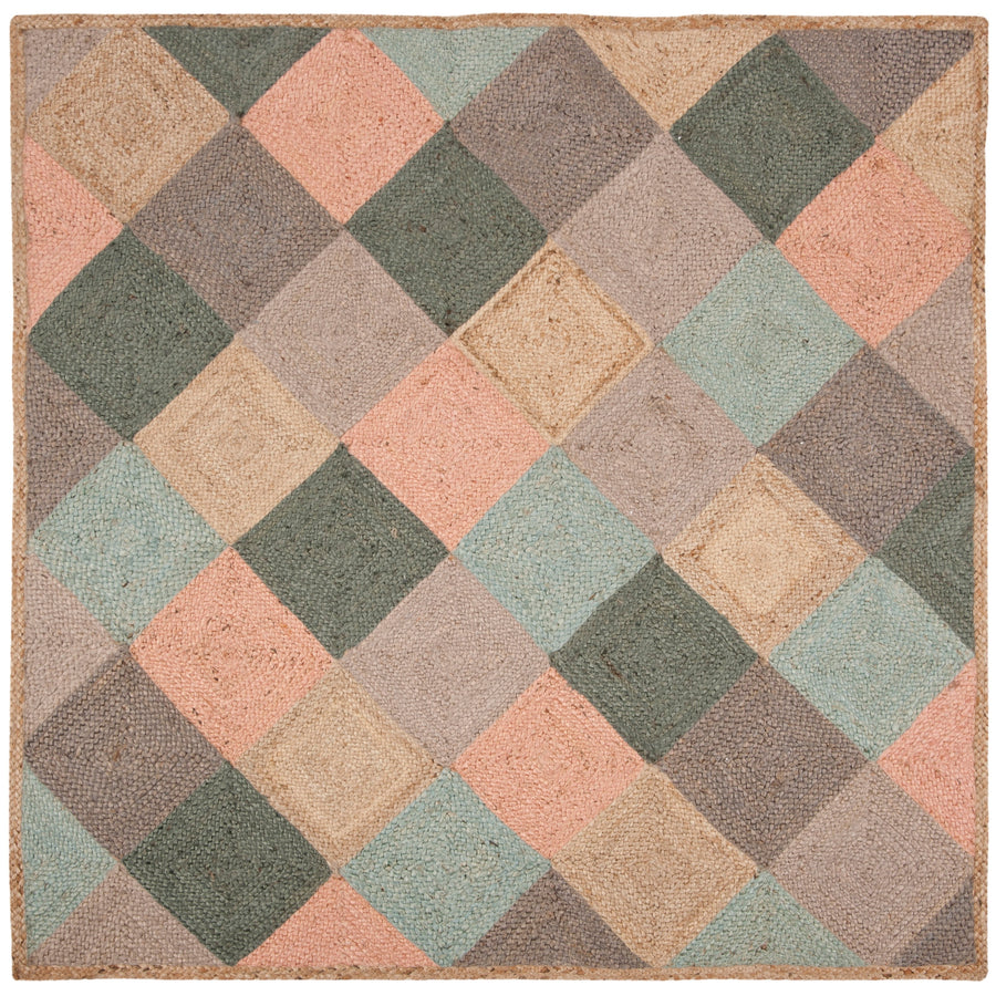 Handmade Natural Fiber Serin Diamond Jute Rug