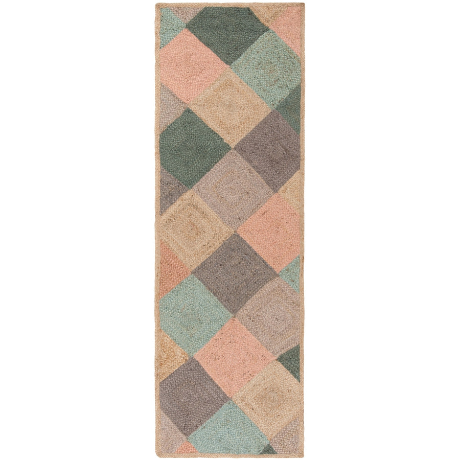 Handmade Natural Fiber Serin Diamond Jute Rug