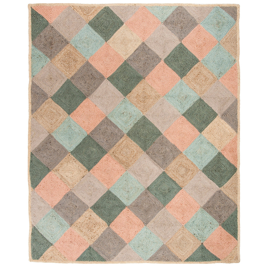 Handmade Natural Fiber Serin Diamond Jute Rug