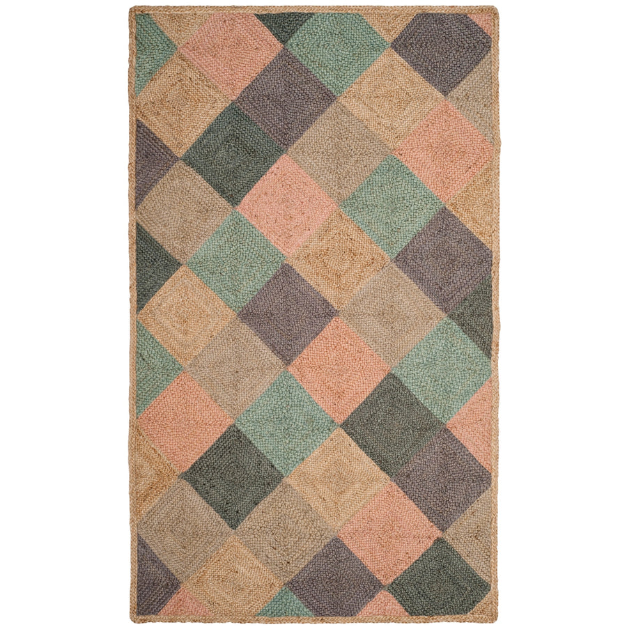 Handmade Natural Fiber Serin Diamond Jute Rug
