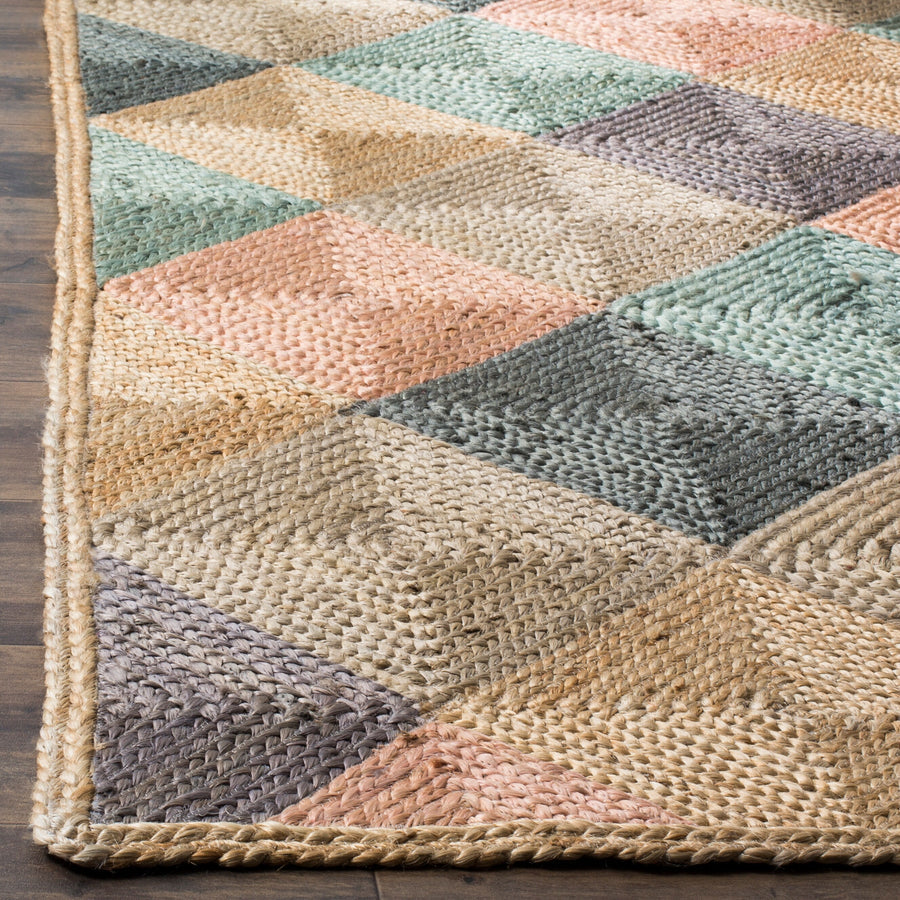 Handmade Natural Fiber Serin Diamond Jute Rug
