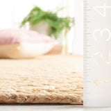 Handmade Natural Fiber Chevron Jute Rug