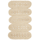 Natural Fiber Kaelee Braided Geometric Jute Area Rug