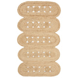 Braided Geometric Jute Rug – Handmade Kaelee Natural Fiber Area Rug