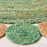 Hand Woven Jute Cotton Rug