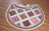 Multicolor Round Jute Rug – Handmade Natural Rug for Outdoor & Indoor Use