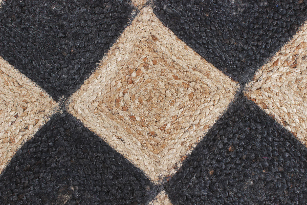 Braided Woven Jute Area Rug, Round Natural Rug