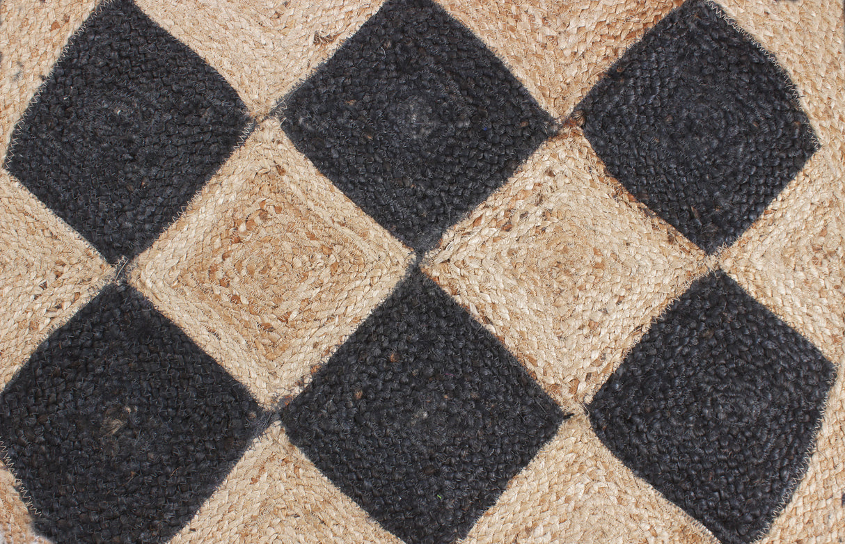Braided Woven Jute Area Rug, Round Natural Rug