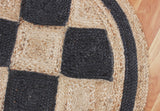 Braided Woven Jute Area Rug, Round Natural Rug