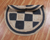 Round Natural Jute Rug – Braided Woven Handmade Area Carpet