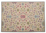 Wool Tufted Designer Bedroom Rug,Multicolor