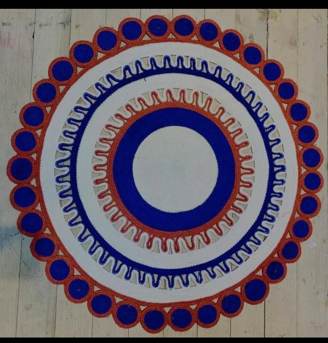 Eco-Friendly Natural Fiber Round Jute Rug