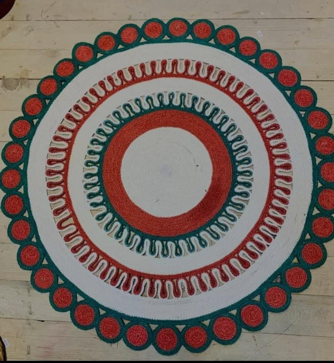 Eco-Friendly Natural Fiber Round Jute Rug
