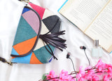 Bohemian Dhurrie Bags,Triangular Light Tryst Sling Bag